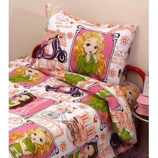 Σεντόνια Σετ Λίκνου 80x100 Viopros Μόλυ